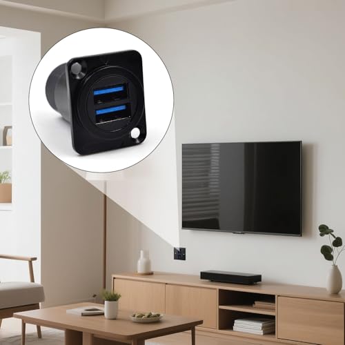 Conector Doble USB 3.0 Panel Mount 5 Piezas miniatura 5