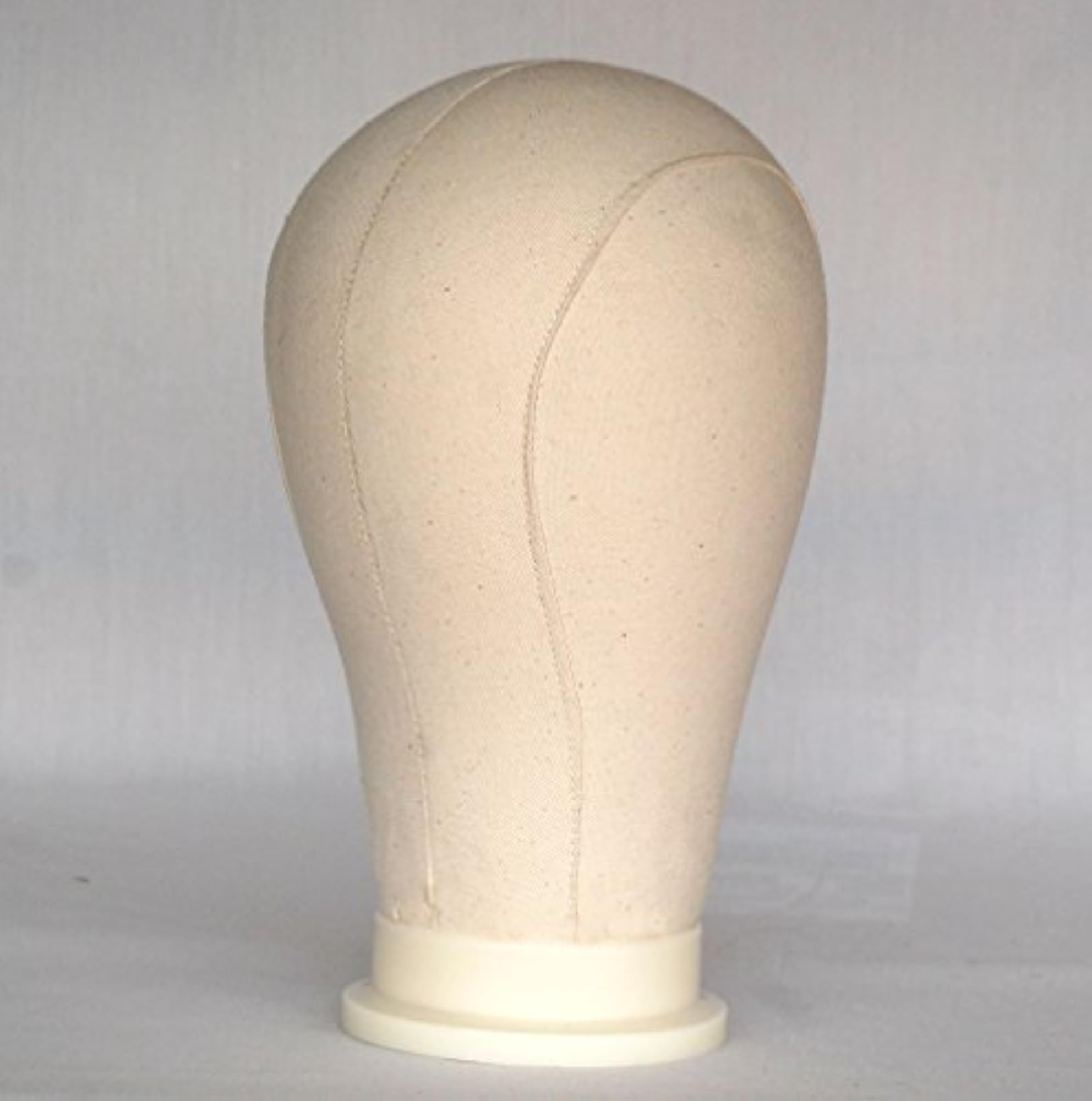 23" Canvas Block Head Wig Display Stand