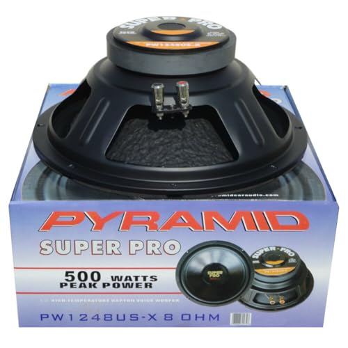 KIT SET VOOR PYRAMID WH88 1 woofer speaker 20 cm 200 mm 8 diameter 125 watt rms en 250 watt max, impedantie 8 ohm home dj party disco, 1 stuk
