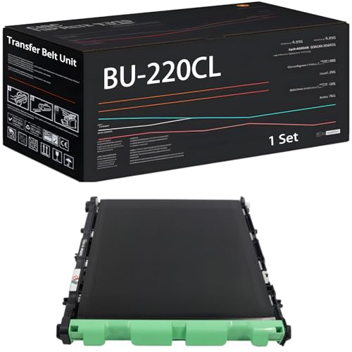 BU-220CL Transfer Belt Unit Compatible for Brother HL-3140CW 3170CDW 3180CDW MFC-9130CW 9330CDW 9340CDW Printers, with Chip, High Yield 61000 Pages, High-Definition Printing (1 Set)