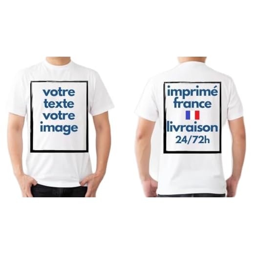 T-Shirt Blanc Personnalisable Tee Shirt Tshirt Unisexe Homme/Femme 100% Coton Customisable Avant et/ou Dos avec Texte/Logo (FR/ES, Alpha/Lettres, L, Taille Normale, Taille Normale, Blanc)