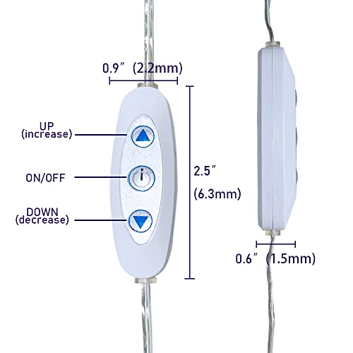 Image of jXIN 12V DC Sensitive Dimmer Switch for Neon Sign, Low Voltage Unique Female Male Connector with 2 Female Power Jack Adapter Suitable for LED Strip Light