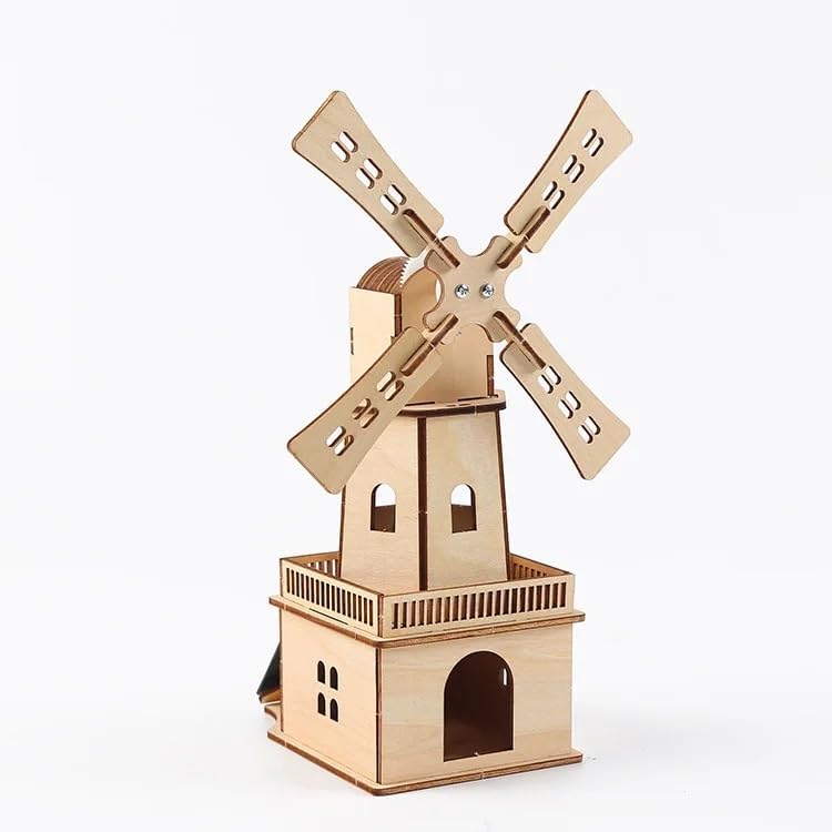 DIY Solar Dutch Windmill Handmade Physical Assembly Toy Science and Technology Small Production Scientific Experiment Materials