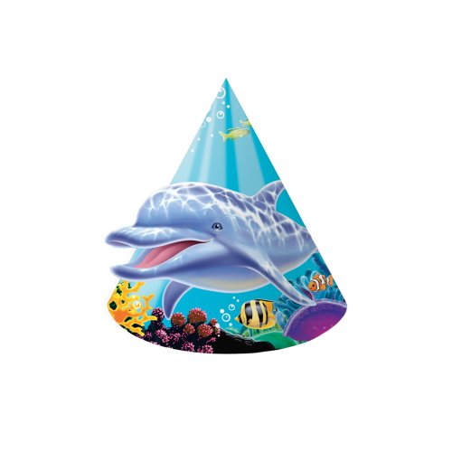 Creative Converting 205325 Ocean Themed Party Child Hats