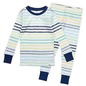 HonestBaby Multipack 2-Piece Pajamas Sleepwear PJs 100% Organic Cotton for Infant Baby and Toddler Boys, Unisex