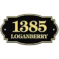 House Address Sign, House Address Plaque, Indoor/Outdoor Use, 7x12 Inch, 22 Colors, Reflective Option, USA Made by My Sign Center (Victorian)