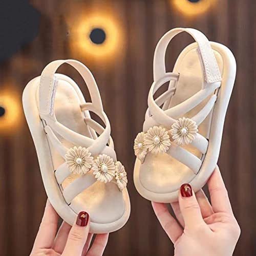 Toddler Kids Girl Open-Toe Casual Sandal Breathable Outdoor Flower Beach 𝐆ladiator Classic Rome Water Shoes2
