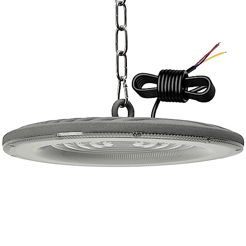 treoir 150W UFO LED High Bay Light, 18000LM LED Warehouse Lighting 6500K Cold White Industrial UFO Lamp