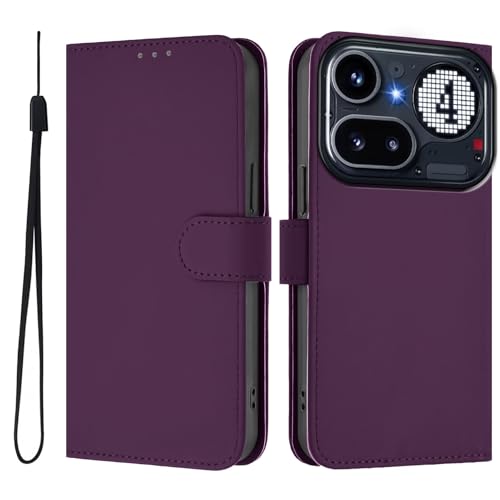 �X�}�z�P�[�X �Ή��@�� for Nothing Phone (4a) Pro �X�}�z�P�[�X�y�J�[�h�z���_�[�E�E�H���b�g�E�}�O�l�b�g�o�b�N���E�t���b�v�E�X�^���h�@�\�t���zViolet