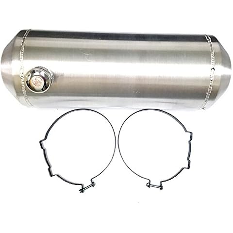 JSD Spun Aluminum 1/4" NPT Outlet Gas Fuel Tank Cell 9-1/2 Gallon, 10" x 28-1/2" Cover