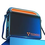 Most Convenient Techoss Portable Power Station 80000mAh,Smallest&Slimest Camping Generator Emergency Backup Battery, 110V/ 300W AC Outlet,60W PD Port, 12V DC for Road Trip Camping,Outdoor Adventure