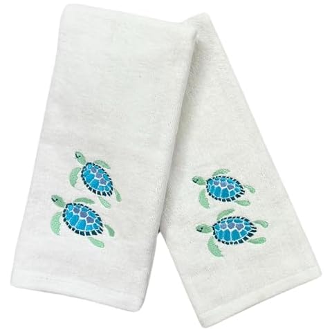 Summer Soft Guest Towels with Sea Turtles Cover