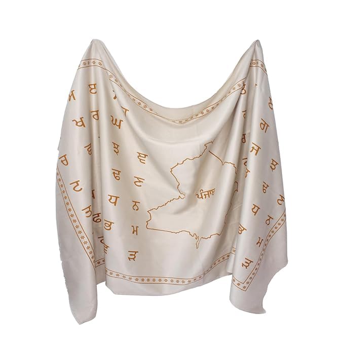 RAAYA Wool Unisex Light Color Gurmukhi Shawal For Winters or Gifts