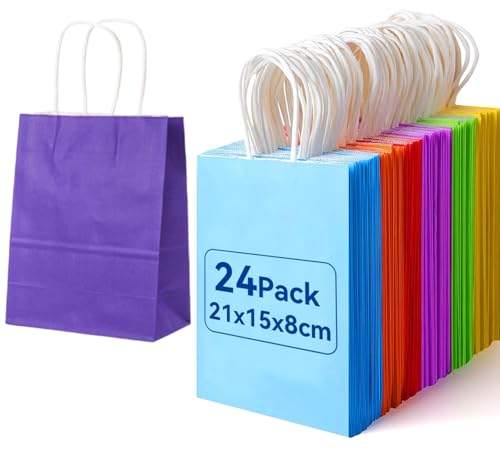 اكياس هدايا من اي سي في في ® 24 قطعة ارتفاع 21 × طول 15 × عم...