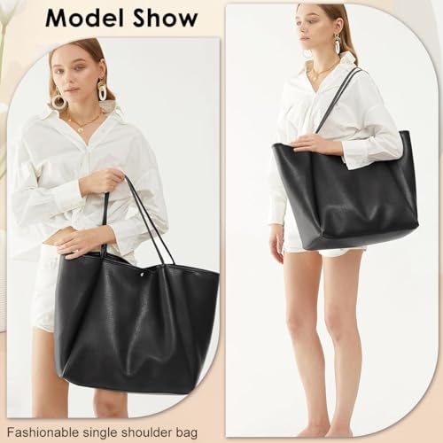 Image of PALAY Tote Bag for Woman Soft Lighweight Puffy Travel Handbag 15.6 inches Laptop Quilted Shoulder Hand Bags for Women