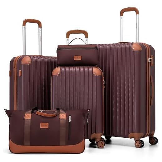 Best luggage sets for couples Cosbarn 5-Piece Durable Luggage Set