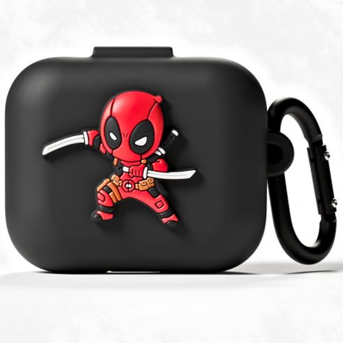 Image of Kapture Soft Silicone Case Compatible With Oneplus Buds 3 Cover, Oneplus Buds 3 Case Cover With Hook, Oneplus Earbuds 3 Case Cover With Silicone 360 Protection Dust & Shockproof, Black