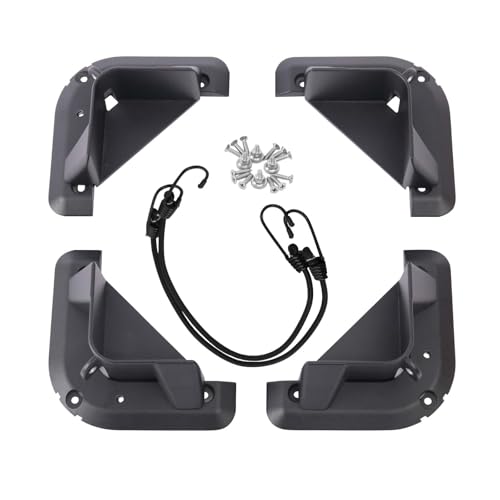 Removable Cooler Mounting Kit Aluminum Alloy,Cooler Tie Down Kit with 4 Pairs Corner Pieces, Cooler Accessories (Black)
