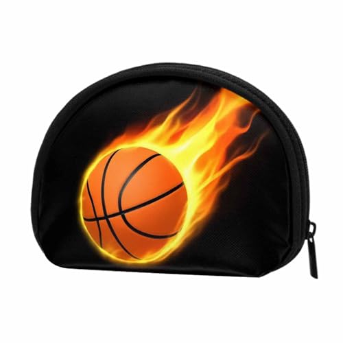IBILIU Small Coin Purse Basketball Lover Ball Speed Shoot Sporty Fun Art Print Mini Wallet Coin Pouch Change Purse For Women Men