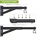 SELEWARE Heavy Bag Wall Mount Heavy Duty Heavy Bag Hanger Punching Bag Bracket for Boxing, Muay Thai and MMA Training Bar Length Adjustable, Come with Heavy Bag Chains