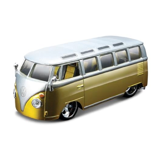 Bburago 42004 - Figura de Furgoneta Volkswagen Samba a Escala 1:32