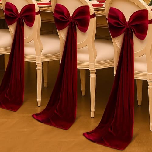 Bandas para respaldo de silla que no se caen en Navidad 4