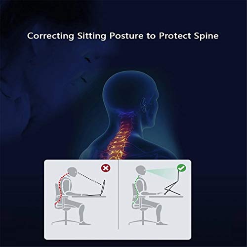 QinWenYan Laptop Steht Portables Stativ Adjustable Faltbare Halter-Haltewinkel for Laptop Notebook Notebook Tablet… – Bild 5