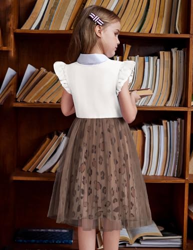 Image of Arshiner Toddler Tutu Dress Little Girls Fluffy Summer Dresses Casual Party Tulle Sundress for Kids 2-6Y