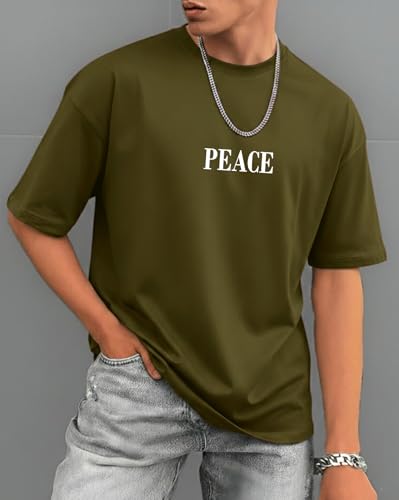 Image of AUSK Baggy Hip-Hop T-Shirt for Men - Graphic Printed T Shirts || Oversized Men Tshirt || T-Shirts