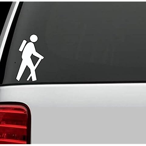 Bluegrass Decals D1056 Hiker Hiking Camper Camping Decal Sticker Cover