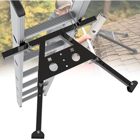 Efficraft Steel Ladder Stabilizer for Roof & Wall, Adjustable Standoff Accessory 26-32 Inches, Ensures Safety & Stability, 380 Lbs Weight Rating Cover