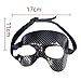 Fnacuody Basketball Training Mask Adjustable Face Shield Guard Sports Protection Unisex Football Basketball Upper Half Mask Performance Party Costume(Black Big Eyes)