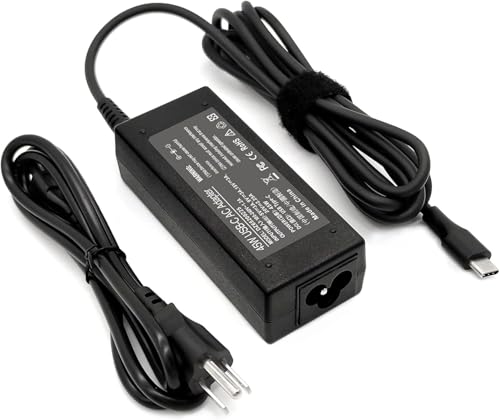 ROAYEWEY USB Type C Replacement for 45W Chromebook Charger Compatible with HP Chromebook 14 X360 USB C Power Supply Adapter