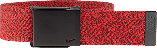 Nike Single Web Heather Belt - Red #TOP8