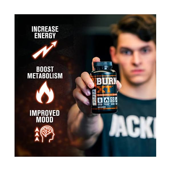 Burn-XT Clinically Studied Fat Burner & Weight Loss Supplement - Appetite Suppressant & Energy Booster - Fat Burning Acetyl L-Carnitine, Green Tea Extract, & More - 60 Natural Diet Pills