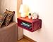 WOODCHES Floating Nightstand Wooden, Bedside Table, Nightstand Shelf, Handmade, Wall Mounted Bedside Shelf, Minimalist and Unique Style (Tokyo)