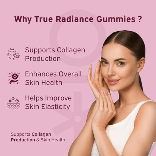 Image of Nutriburst Radiance & Relief Combo: True Radiance Collagen Builder Gummies + Ashwagandha Gummies for Glowing Skin, Stress Relief & Vitality | Supports Beauty & Balance | No Added Sugar (Pack of 2X60)