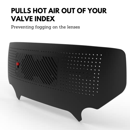 Valve Index Faceplate Dual Fan Frunk Plug And Play Usb Aluminum Radiator Accessories Cooling Heat For Vr Headset Preventing Fogging With Big Airflow Quiet Fans Extends Vr Life By X-Super Home #TOP3