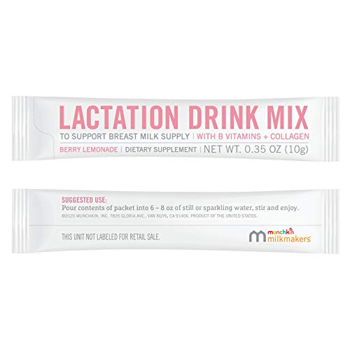 Munchkin® Milkmakers® 10pk Lactation Cookie Bites, Oatmeal Chocolate Chip and 14pk Lactation Drink Mix Supplement, Berry Lemonade - image 3