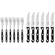 Russell Hobbs 12 teiliges Steakbesteck für 6 Personen, Traditionelle Edelstahl Steakmesser und Steakgabeln, Messer und Gabel Set für BBQ & Grill, Pizzabesteck, Hochwertiges besteck, 6 Messer, 6 Gabeln