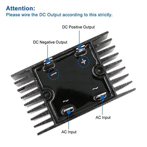 HUABAN 4 Pieces KBPC5010 Silicon Bridge Rectifier Diode 50A 1000V KBPC Single Phase, Full Wave 50 Amp 1000 Volt