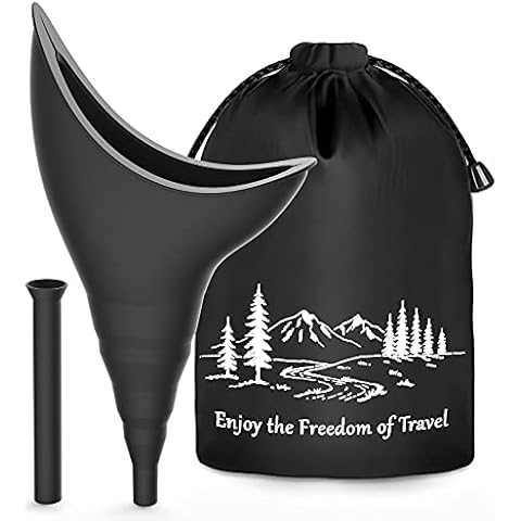 Urinella für Frauen Wandern Camping Zubehör, Wiederverwendbarer Pinkelhilfe für Urinal Frauen Unterwegs Campingtoilette PIPI Silikon Trichter Reise Camping Festival Zubehör Outdoor Mobile Toilette Cover