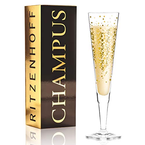 Ritzenhoff Champagne Glass with Napkin by Designer Melazzi