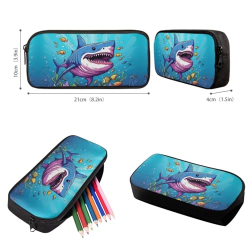 Shark Backpack for Boys 6-8 10-12 Kids School Bag Set with Lunch Box Pencil Purse Elementary Schoolbag Kindergarten Preschool Bookbag Water Bottle Sleeve Travel Back Pack4