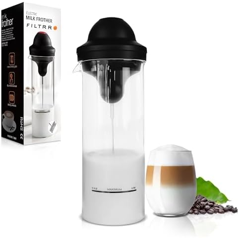 Filtrro Milk Frother with Pitcher Cover
