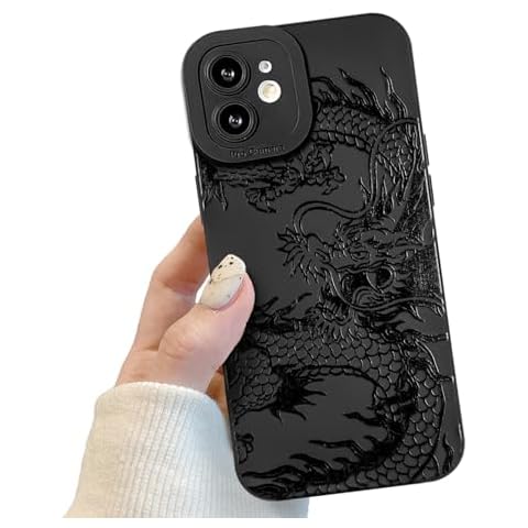 Black Dragon Phone Case for iPhone 12 Cover