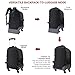 star cloud 4-Wheel Rolling Backpack 45L (22x14x9 in): 17.3-Inch Roller Travel Laptop Backpack for Business, Water-Resistant Carry-On Luggage, Airline Approved Suitcase for Travel and Commuting