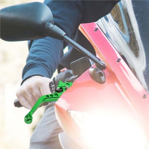 Manetas de freno y embrague de motocicleta pivotantes de aluminio ajustables 6