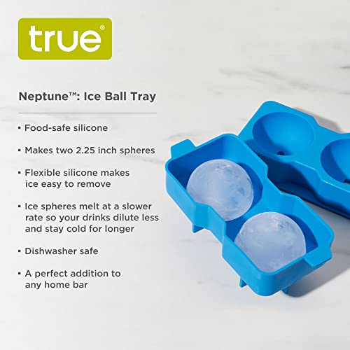 Molde de silicona para esferas de hielo 2.25 pulg - azul miniatura 2