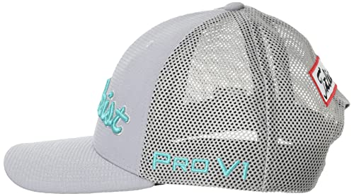 タイトリスト(TITLEIST) ツアーナップバックメッシュキャップ HJ1CTSBM-GG グレー×グリーン 3枚目